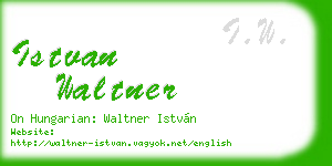 istvan waltner business card