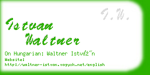 istvan waltner business card